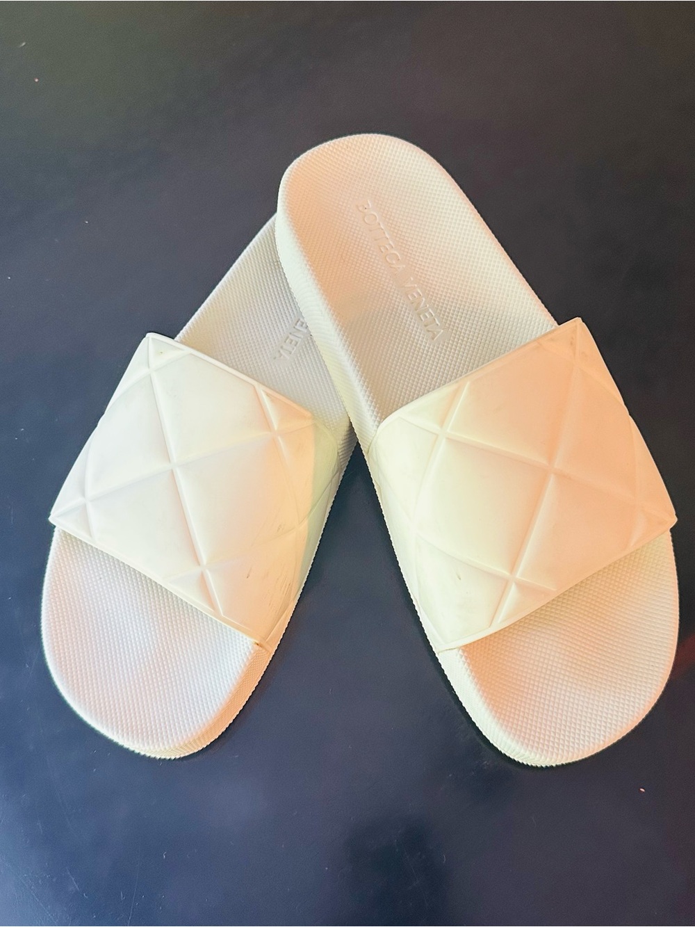 Bottega Veneta Rubber Pool Slides 40